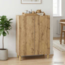 vidaXL Széf Kézműves Tölgy 66 x 34,5 x 90 cm Szerelt Fa