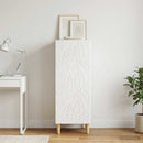 vidaXL Széf Magasfényű Fehér 33 x 34,5 x 90 cm Szerelt Fa