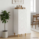 vidaXL Széf Magasfényű Fehér 33 x 34,5 x 90 cm Szerelt Fa