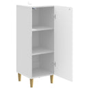 vidaXL Széf Magasfényű Fehér 33 x 34,5 x 90 cm Szerelt Fa