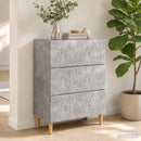 vidaXL Fiókos szekrény Betonszürke 66 x 34,5 x 90 cm Szerelt Fa