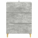 vidaXL Fiókos szekrény Betonszürke 66 x 34,5 x 90 cm Szerelt Fa