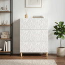 vidaXL Fiókos szekrény Magasfényű Fehér 66 x 34,5 x 90 cm Szerelt Fa