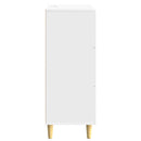 vidaXL Fiókos szekrény Magasfényű Fehér 66 x 34,5 x 90 cm Szerelt Fa