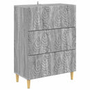 vidaXL Fiókos szekrény Szürke Sonoma 66 x 34,5 x 90 cm Szerelt Fa
