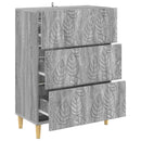 vidaXL Fiókos szekrény Szürke Sonoma 66 x 34,5 x 90 cm Szerelt Fa