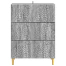 vidaXL Fiókos szekrény Szürke Sonoma 66 x 34,5 x 90 cm Szerelt Fa