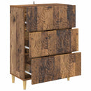 vidaXL Fiókos szekrény Antik Fa 66 x 34,5 x 90 cm Szerelt Fa