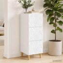vidaXL Fiókos szekrény Fehér 33 x 34,5 x 90 cm Szerelt Fa