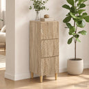 vidaXL Fiókos szekrény Sonoma Tölgy 33 x 34,5 x 90 cm Szerelt Fa