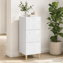 vidaXL Fiókos szekrény Magasfényű Fehér 33 x 34,5 x 90 cm Szerelt Fa