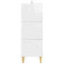 vidaXL Fiókos szekrény Magasfényű Fehér 33 x 34,5 x 90 cm Szerelt Fa
