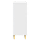 vidaXL Fiókos szekrény Magasfényű Fehér 33 x 34,5 x 90 cm Szerelt Fa