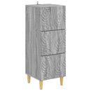 vidaXL Fiókos szekrény Szürke Sonoma 33 x 34,5 x 90 cm Szerelt Fa