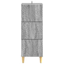 vidaXL Fiókos szekrény Szürke Sonoma 33 x 34,5 x 90 cm Szerelt Fa