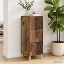 vidaXL Fiókos szekrény Antik Fa 33 x 34,5 x 90 cm Szerelt Fa
