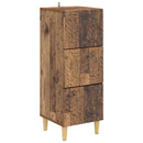 vidaXL Fiókos szekrény Antik Fa 33 x 34,5 x 90 cm Szerelt Fa