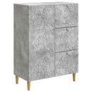 vidaXL Széf Betonszürke 66 x 34,5 x 90 cm Szerelt Fa