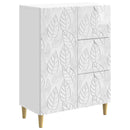 vidaXL Széf Magasfényű Fehér 66 x 34,5 x 90 cm Szerelt Fa