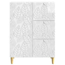 vidaXL Széf Magasfényű Fehér 66 x 34,5 x 90 cm Szerelt Fa