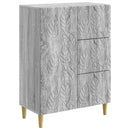 vidaXL Széf Szürke Sonoma 66 x 34,5 x 90 cm Szerelt Fa