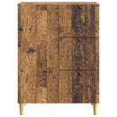 vidaXL Széf Antik Fa 66 x 34,5 x 90 cm Szerelt Fa
