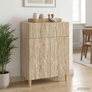 vidaXL Széf Sonoma Tölgy 66 x 34,5 x 90 cm Szerelt Fa
