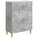 vidaXL Széf Betonszürke 66 x 34,5 x 90 cm Szerelt Fa