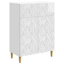 vidaXL Széf Magasfényű Fehér 66 x 34,5 x 90 cm Szerelt Fa