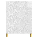 vidaXL Széf Magasfényű Fehér 66 x 34,5 x 90 cm Szerelt Fa