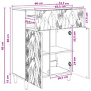 vidaXL Széf Magasfényű Fehér 66 x 34,5 x 90 cm Szerelt Fa