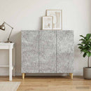 vidaXL Széf Betonszürke 89 x 34,5 x 80 cm Szerelt Fa