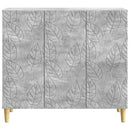 vidaXL Széf Betonszürke 89 x 34,5 x 80 cm Szerelt Fa