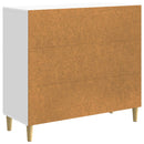 vidaXL Széf Magasfényű Fehér 89 x 34,5 x 80 cm Szerelt Fa