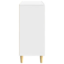 vidaXL Széf Magasfényű Fehér 89 x 34,5 x 80 cm Szerelt Fa