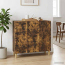 vidaXL Széf Füstös Tölgy 89 x 34,5 x 80 cm Szerelt Fa