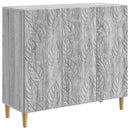 vidaXL Széf Szürke Sonoma 89 x 34,5 x 80 cm Szerelt Fa