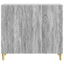 vidaXL Széf Szürke Sonoma 89 x 34,5 x 80 cm Szerelt Fa