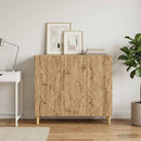 vidaXL Széf Kézműves Tölgy 89 x 34,5 x 80 cm Szerelt Fa