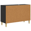 vidaXL Széf Fekete 89 x 34,5 x 60 cm Szerelt Fa