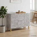 vidaXL Széf Betonszürke 89 x 34,5 x 60 cm Szerelt Fa