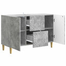 vidaXL Széf Betonszürke 89 x 34,5 x 60 cm Szerelt Fa