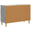 vidaXL Széf Betonszürke 89 x 34,5 x 60 cm Szerelt Fa