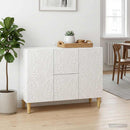 vidaXL Széf Magasfényű Fehér 89 x 34,5 x 60 cm Szerelt Fa