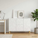 vidaXL Széf Magasfényű Fehér 89 x 34,5 x 60 cm Szerelt Fa