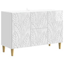 vidaXL Széf Magasfényű Fehér 89 x 34,5 x 60 cm Szerelt Fa