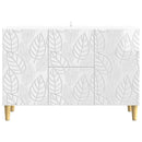 vidaXL Széf Magasfényű Fehér 89 x 34,5 x 60 cm Szerelt Fa
