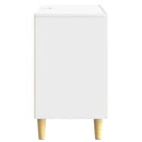 vidaXL Széf Magasfényű Fehér 89 x 34,5 x 60 cm Szerelt Fa