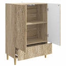 vidaXL Széf Sonoma Tölgy 66 x 34,5 x 95 cm Szerelt Fa