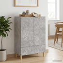 vidaXL Széf Betonszürke 66 x 34,5 x 95 cm Szerelt Fa
